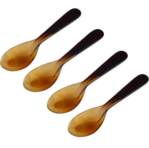 Cuillère en corne de buffle polie à la main, de qualité supérieure, pour la table, la crème glacée et les desserts, à prix avantageux - Product Image 3