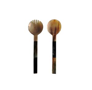 Elegante Juego de Cucharas y Tazones de Cuerno Personalizables, Cuerno de Búfalo Sostenible, Estilo Americano Clásico, Colección para el Hogar, para Regalos - Product Image 1