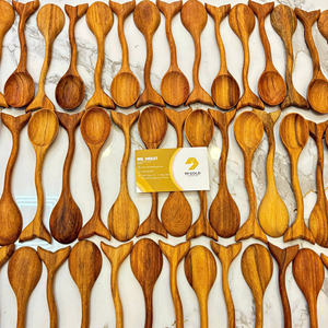 Cuchara de Madera con Forma de Cola de Pez Natural, Hecha a Mano en Vietnam, Utensilios de Cocina Ecológicos, Proveedor de Exportación al por Mayor - Product Image 1