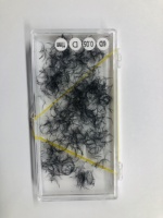 Extensions de cils synthétiques souples 3D 4D préfabriquées faites à la main, volume complet, 0.05 0.07 0.10 mm, boîte personnalisable, haute qualité