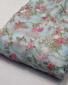 Tissu de broderie multi-usage de qualité supérieure pour femmes, tissu de créateur pour la mode, tissu de broderie pour tenues de soirée, tissu de luxe - Product Image 2