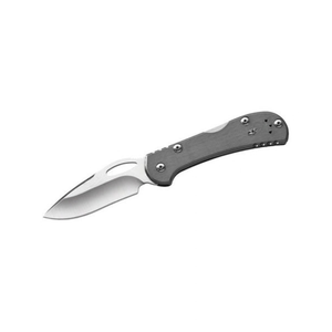 Couteaux de poche pliants gris argentés avec lame en acier inoxydable à pointe tombante, manche ergonomique en métal, trou pour le pouce, compact, EDC, pour l'extérieur - Product Image 1