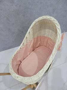 Eco-friendly Wicker Baby Carriage Doll <b>Stroller</b> Wicker Doll Pram Handmade From Vietnam - Product Image 5
