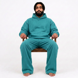 Ensemble survêtement personnalisé pour marques de mode masculine, avec ensemble de sweats à capuche streetwear en gros et ensemble de sweats à capuche oversize en gros - Product Image 6