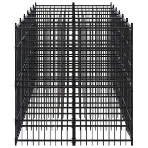 Cage pour chien extra-large en acier thermolaqué noir, durable, cage pour animaux de compagnie extra-large - Product Image 4