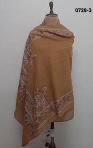 Étoles 100% Laine avec Bordure Brodée Florale sur 4 Côtés - Product Image 2
