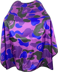Saaqaans Enterprises New Camouflage Barber Cape <b>Men</b> Professional Salon Snap Closures Water-Resistant Nylon Eco-Friendly High - Product Image 1