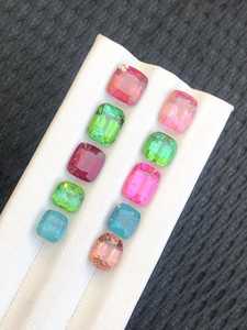 Pierre précieuse naturelle en tourmaline taille coussin, 2,00 carats, pour la fabrication de bijoux, fournisseur en gros Zubeda Gems Jewellery Rajasthan - Product Image 5