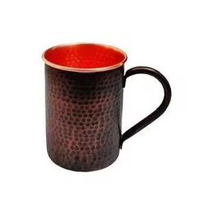 Mug en cuivre Aqua Barrel Classic, élégant et design, artisanat en cuivre, mug haut de gamme, fabrication artisanale, vaisselle de bar premium, Royal Sip - Product Image 2