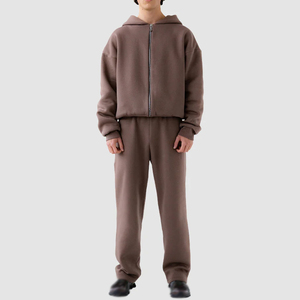 Survêtement Homme Oversize de Haute Qualité 100% Coton Polyester, Zippé, en Nylon Coton à Séchage Rapide, avec Logo Personnalisé - Product Image 1