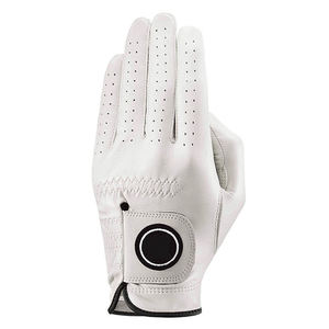 Vente flash - Gants de golf pour hommes de haute qualité, doux, respirants, imperméables, en cuir véritable blanc, logo personnalisé, nouveau design Cabretta - Product Image 4