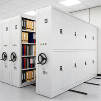 Sistema de Estanterías Móviles de Alta Densidad, Archivo Móvil, Gabinete Eléctrico Compacto, Estanterías Móviles Compactas