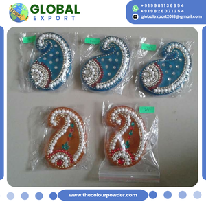 Rangoli Acrílico Multicolor Tradicional con Patrón de Pavo Real, Reutilizable, para Diwali, de Plástico y Polifoam + Cartón, Listo para Usar, Empaquetado a Granel - Product Image 4