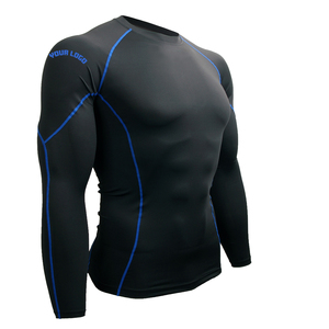 Professional Unisex Rash Guard <b>Compression</b> Fit Polyester/Nylon UPF50+ Anti-Bacterial Eco-Friendly Breathable Quick Dry Full - Product Image 2