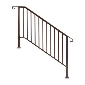 4-<b>Level</b> Outdoor Iron Handrail with Copper Finish Assistive Device - Product Image 3