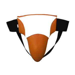 Leather & PU <b>Dummy</b> Groin Guard for Men Boxing Protection Custom Logo Adjustable Elasticity Spring Sports - Product Image 1