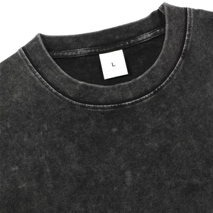 T-shirt en coton 100% de haute qualité, imprimé vintage, t-shirts bio, t-shirts graphiques grande taille, t-shirt imprimé avec logo, t-shirt délavé à l'acide pour hommes - Product Image 2