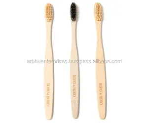 Brosse à dents en bambou pour un nettoyage en profondeur, écologique, manche en bois naturel, brosse à dents manuelle durable, vente en gros - Product Image 3