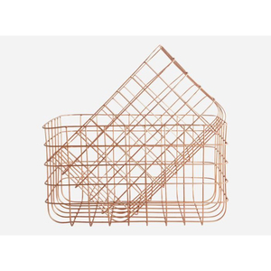 Multipurpose Metal Wire Oval <b>Baskets</b> Gold Color Luxury Kitchenware Vegetable and Fruit Storage <b>Baskets</b> With Handles - Product Image 2