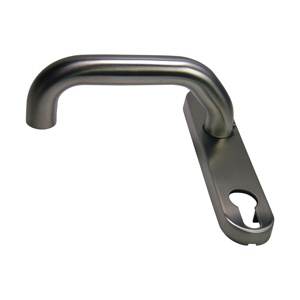 Poignée de porte de haute qualité avec plaque frontale en acier inoxydable ou en laiton, accessoires pour portes et fenêtres - Product Image 1
