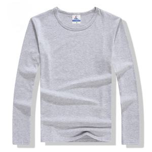 Usine de haute qualité en gros 200gsm mélange de polyester essentiel vierge à manches longues T-shirt pour hommes femmes impression de logo personnalisé - Product Image 3