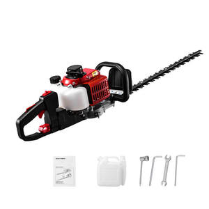 Taille-haie à essence 25,6 cm³, lame double 600 mm, moteur 2 temps, coupe-arbustes pour aménagement paysager - Product Image 4