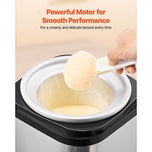 Grande capacità 2.11 Qt. Macchina per gelato automatica elettrica guscio in acciaio inox operazione facile pulizia per gelatiere - Product Image 3