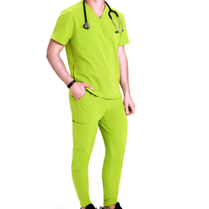 Men Summer Top Jogger Hospital <b>Scrubs</b> Nursing <b>Scrub</b> Uniforms Cotton Polyester Spandex Hospital <b>Scrub</b> <b>Sets</b> - Product Image 6