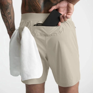 Shorts de gym pour hommes marque personnalisée tendance design professionnel à la mode à la mode demande des clients shorts de gym pour hommes vente en gros - Product Image 3