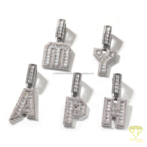 จี้ตัวอักษร CEO สุดหรู ประดับเพชร VVS มอยส์ซาไนต์ เงินแท้ 925  แบบ Iced Out สไตล์แร็ปเปอร์ ฮิปฮอป - Product Image 4