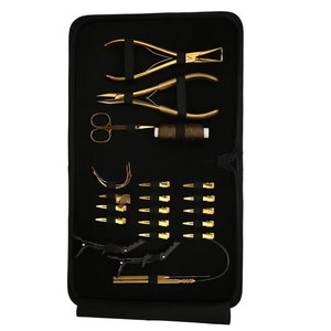 Professional Stainless Steel Hair Extension <b>Tools</b> <b>Kit</b> with Hair Clamps Divider Ring Weft Needles <b>Mini</b> Scissors Tape Hair - Product Image 4