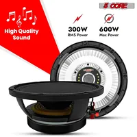 Subwoofer de voiture 5 cœurs 10 pouces 300W RMS, son haute qualité pleine gamme, 4 ohms, haut-parleur de remplacement pour basses