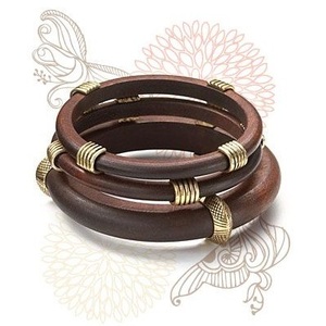 Natural Color Smooth Wood Waterproof <b>Bangles</b> for Women Stylish Customizable Jewelry Designed for Daily Wear and Festive <b>Fashion</b> - Product Image 2