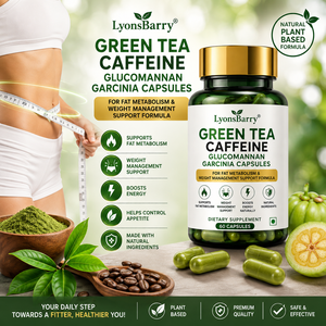 Cápsulas de Té Verde, Cafeína, Glucomanano y Garcinia de LyonsBarry para el Metabolismo de Grasas y Control de Peso - Product Image 2