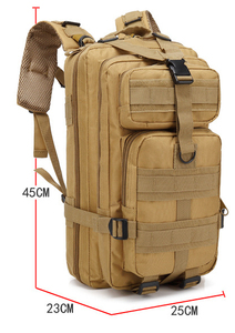 Sac à dos tactique en toile de haute qualité avec fermeture éclair, grande capacité, design camouflage, pour entraînement en extérieur, chasse, randonnée, camping, imperméable - Product Image 2