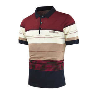 Nouveau style tendance, vêtements décontractés de rue, col rabattu, vêtements pour hommes, polos personnalisés en coton, polos d'été - Product Image 1