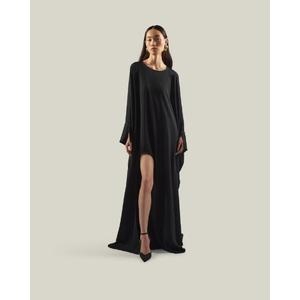 Handmade Premium Quality Elegant Women's Floor-Length <b>Kaftan</b> Dress Loose Fit Stretchable Party Wear Black For Women In Wholesale - Product Image 1