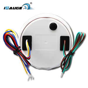 เกจวัดอุณหภูมิน้ำมันแรงดันน้ำมันเชื้อเพลิง85มม. 4 In 1,เกจมัลติฟังก์ชันเกจเตือนแรงดันไฟฟ้าบอกระดับสีขาวสำหรับรถยนต์รถบรรทุก - Product Image 3