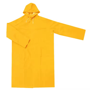 Impermeable Largo de Nailon de Primera Calidad para Hombre, Color Sólido, con Cierre Completo, Chaquetas y Abrigos Impermeables para Hombre - Product Image 3