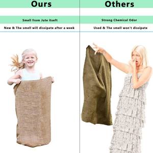 Durable B Twill Jute Carry <b>Bag</b> Eco Friendly Natural Fiber Reusable Shopping Tote <b>Bag</b> - Product Image 5