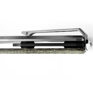 Cuchillos Plegables con Mango Texturizado Verde y Hoja de Acero Plateado, Agarre Ergonómico, Apertura Manual con Abrazadera, para Campismo al Aire Libre - Product Image 4