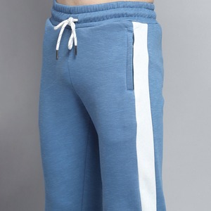 Conjunto de Sudadera con Cuello Redondo y Bloques de Color para Niños, Azul y Blanco, Chándal Informal de Manga Corta con Bolsillos Laterales, Ropa Ligera para Verano - Product Image 5