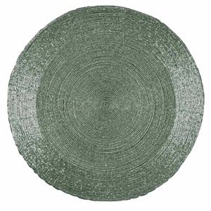 High Quality Glass Beaded Table Mat Handmade Glass Beads <b>Place</b> Mat for <b>Gathering</b> Occasional Decoration and Family Parties - Product Image 1