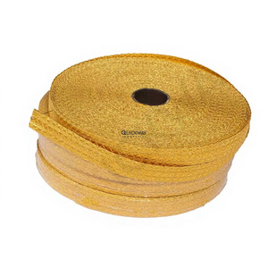 Encaje Ceremonial, Trenzas y Flecos Hechos a Mano, Personalizados, Hilo de Alambre de Color Oro Sólido, Trenzas Uniformes - Product Image 6
