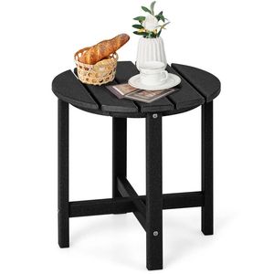 18-Inch Round Adirondack <b>Side</b> <b>Table</b> Weather-Resistant Outdoor Furniture - Product Image 4