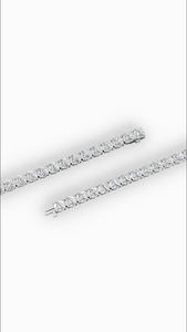 10ct Round Lab Grown Diamond Tennis <b>Bracelet</b> 925 Sterling <b>Silver</b> Elongated Four Prong Wholesale OEM Fine Jewelry Manufacturer - Product Image 2
