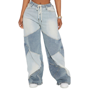 Jeans Unisex de Mezclilla de Alta Calidad, Corte Recto, Diseño Desgastado, Estilo Urbano, Color Azul Vintage Lavado - Product Image 5