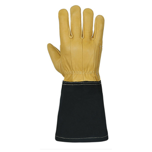 Gants de soudeur résistants à la chaleur et au feu, de haute qualité, en cuir confortable, pour soudage TIG - Product Image 2