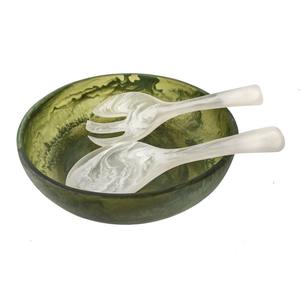 Direct Selling Indian Manufacturer Polished Resin Serving <b>Bowl</b> with Custom Logo Eco-Friendly & Durable for <b>Party</b> Use - Product Image 6
