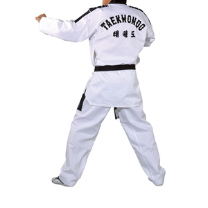 Uniforme de Taekwondo Dobok Personalizado, Bordado Personalizado, Ropa de Entrenamiento Ligera para Dojo ITF/WTF para Adultos, para Competencia - Product Image 3